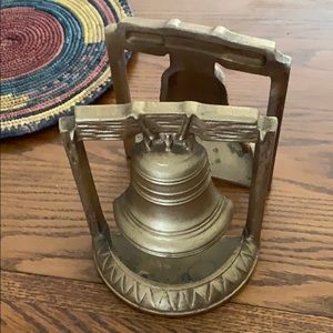 Vintage liberty bell book ends